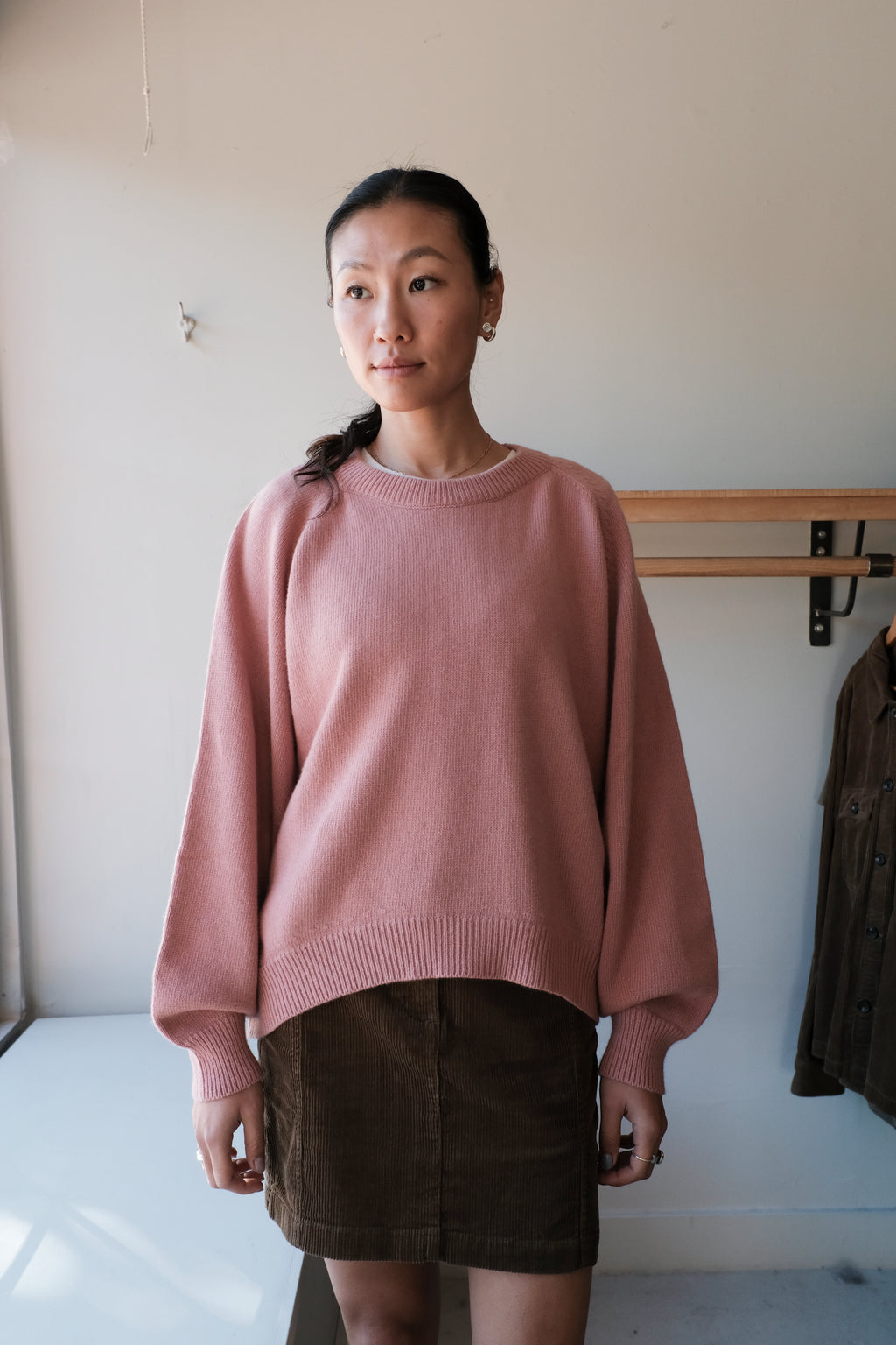 Bellow Sleeve Sweater - Pink