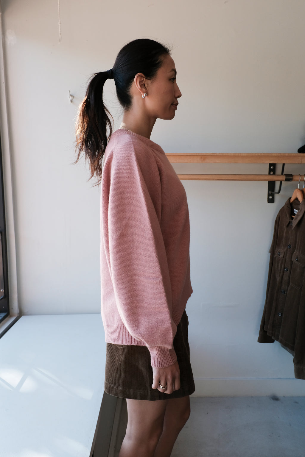 Bellow Sleeve Sweater - Pink