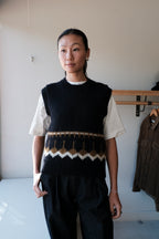 Coda Knit Vest - Navy Multi