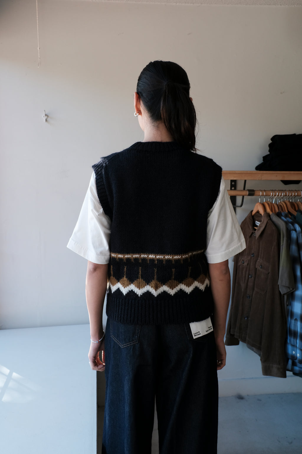 Coda Knit Vest - Navy Multi