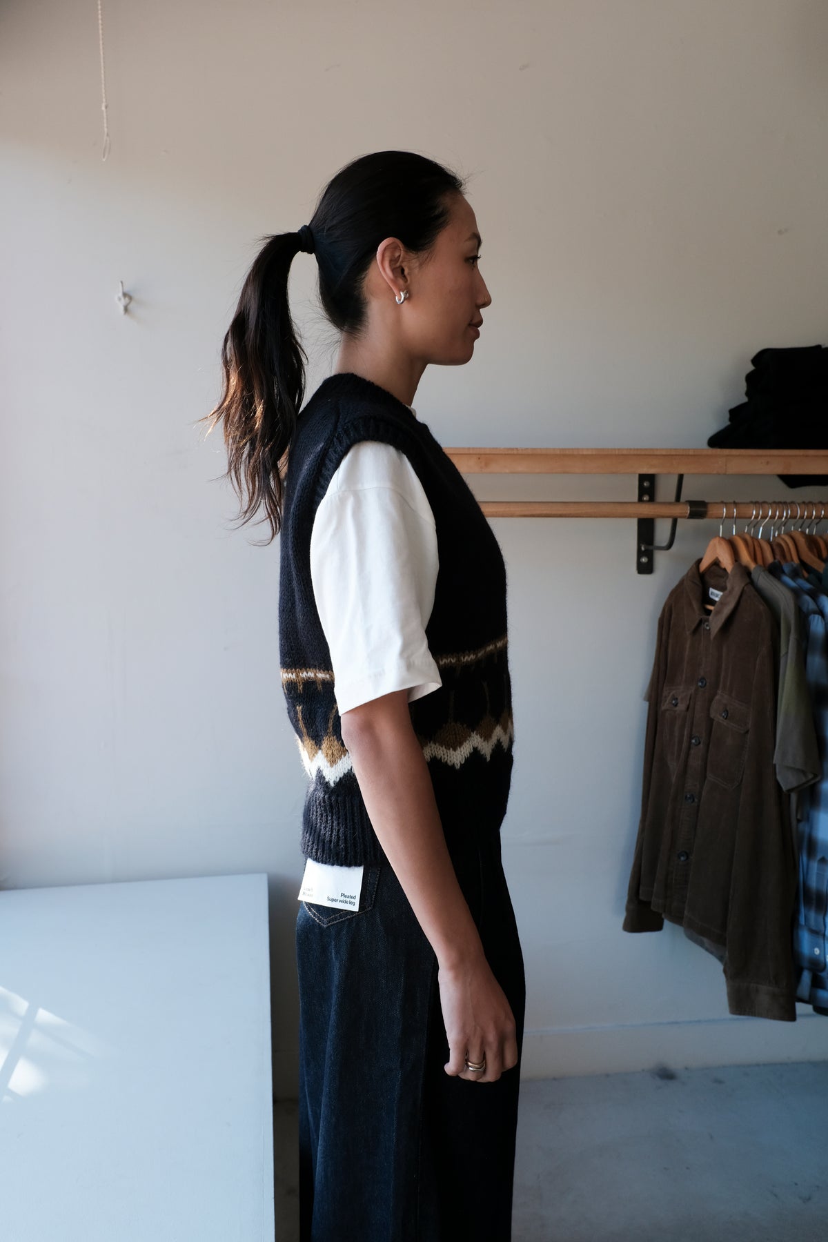 Coda Knit Vest - Navy Multi