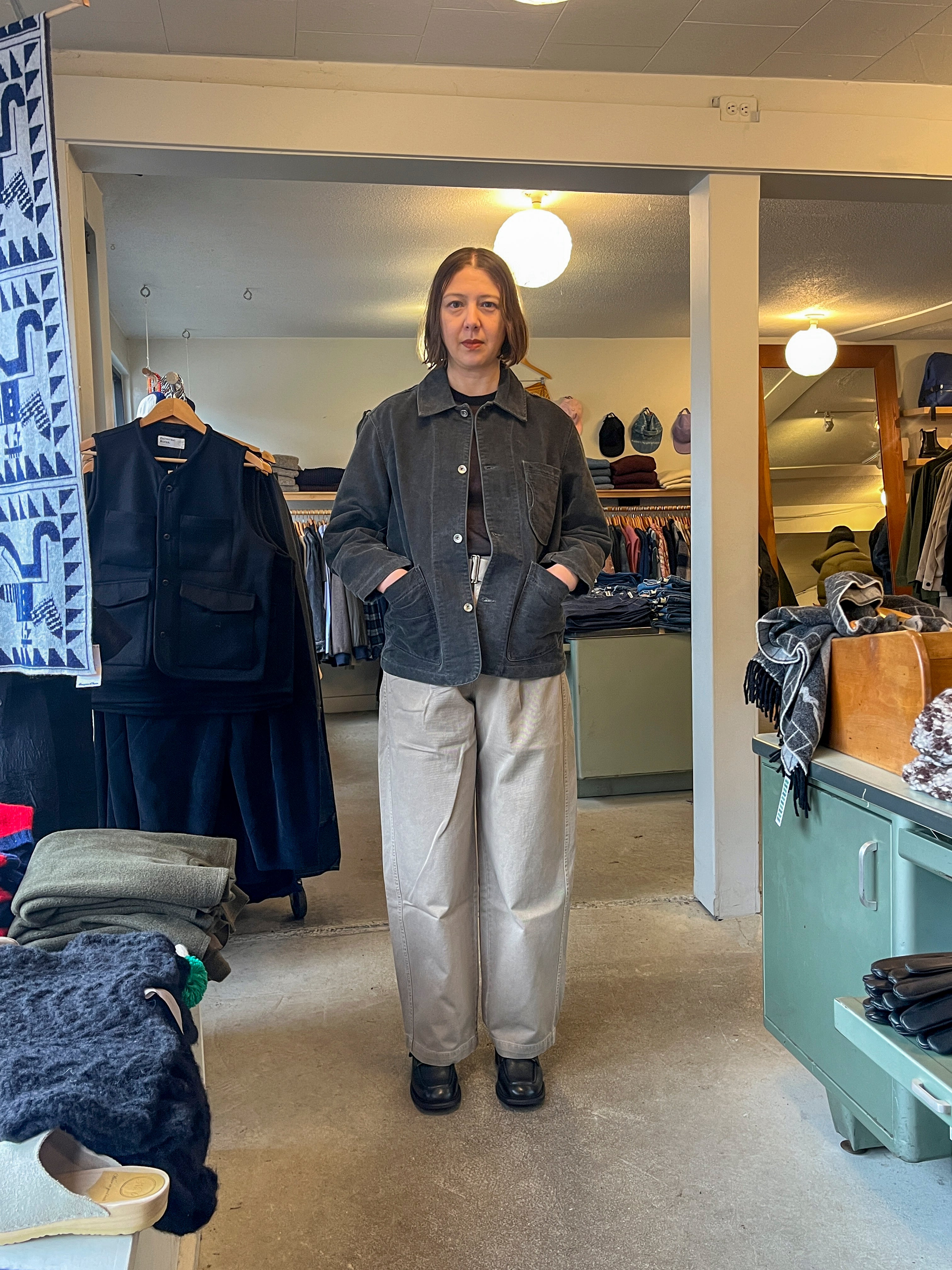 YMC - Construction Jacket - Charcoal - front