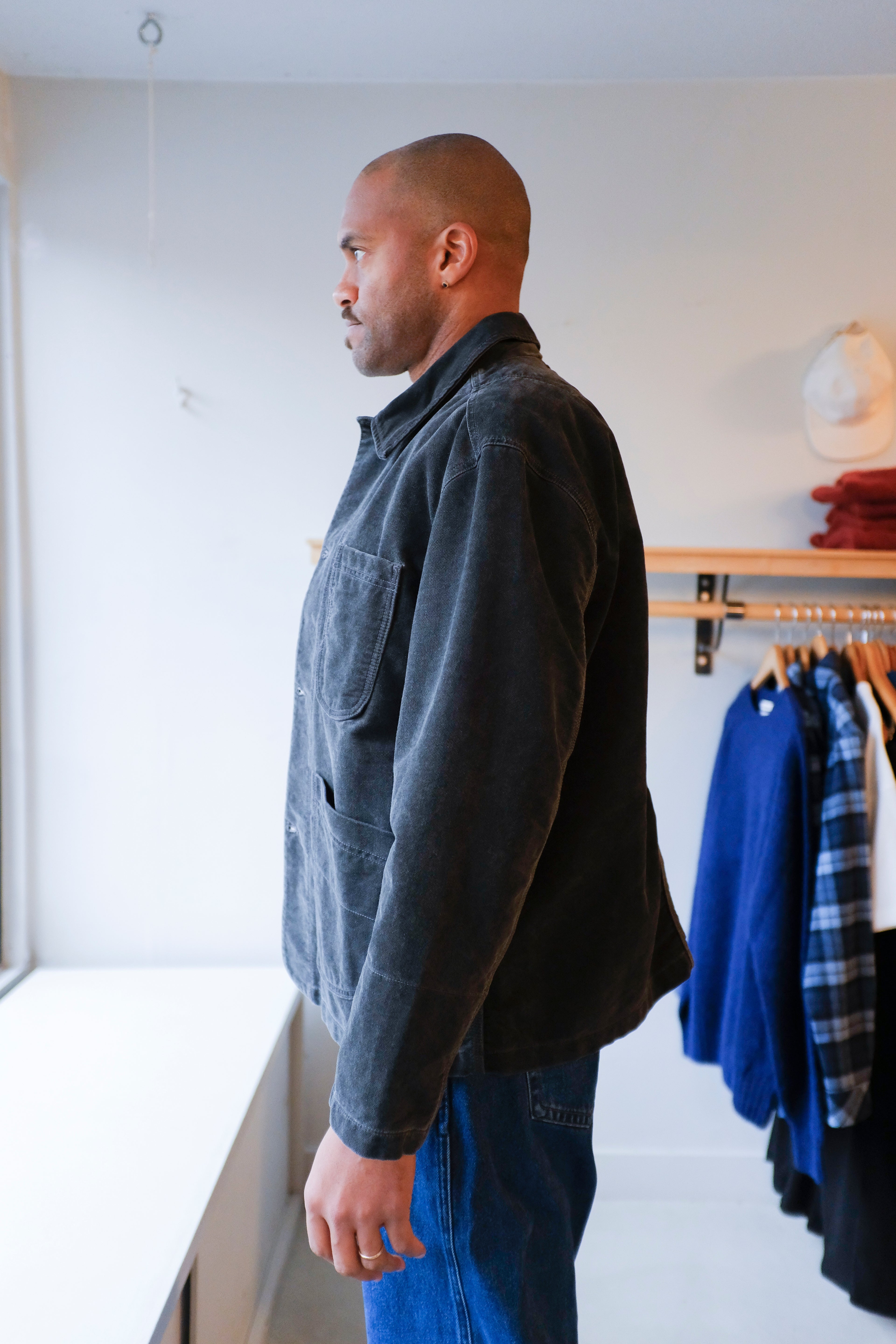 YMC - Construction Jacket - Charcoal - side