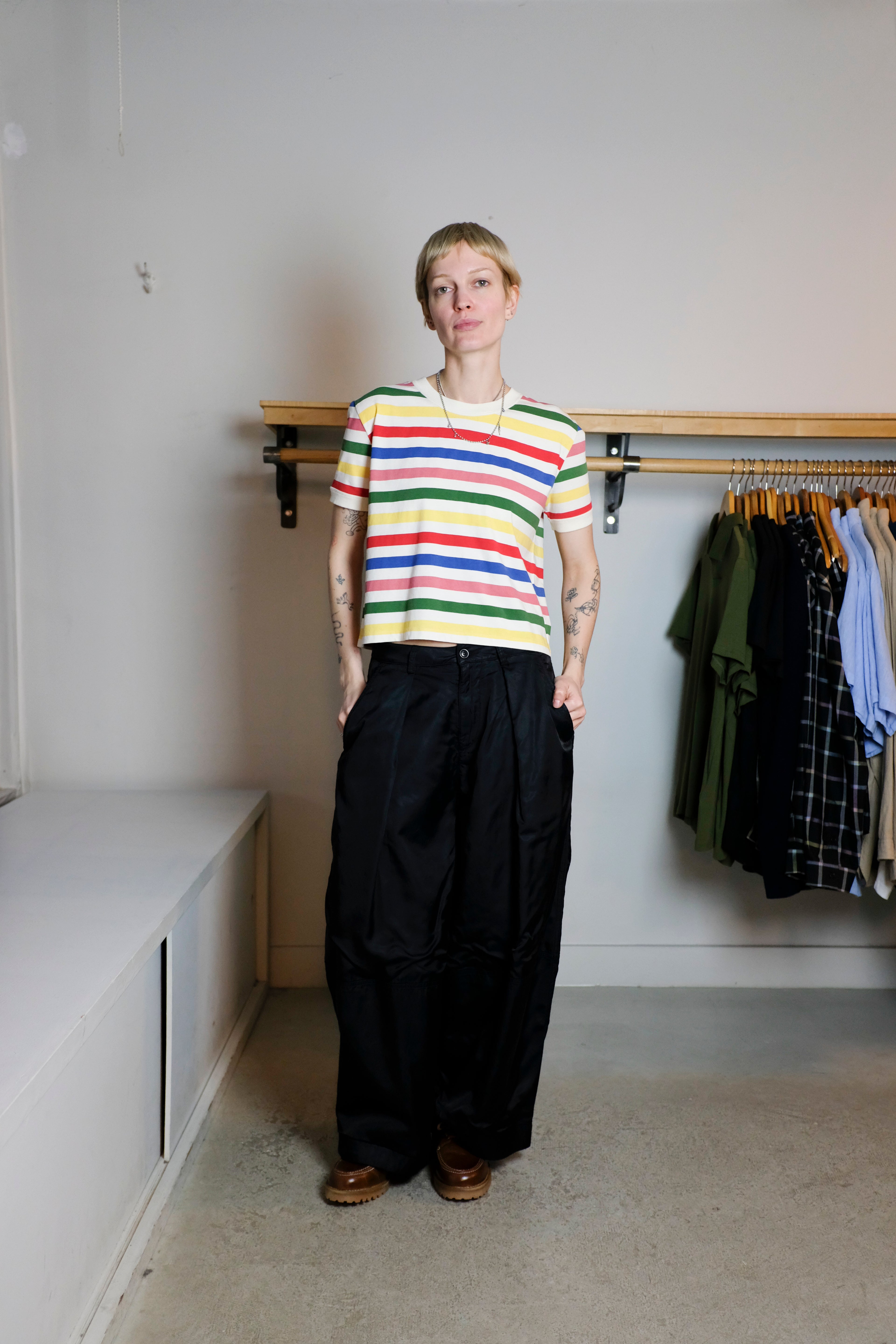 YMC - Deadbeat Trouser (Women's) - Black Parachute - Front
