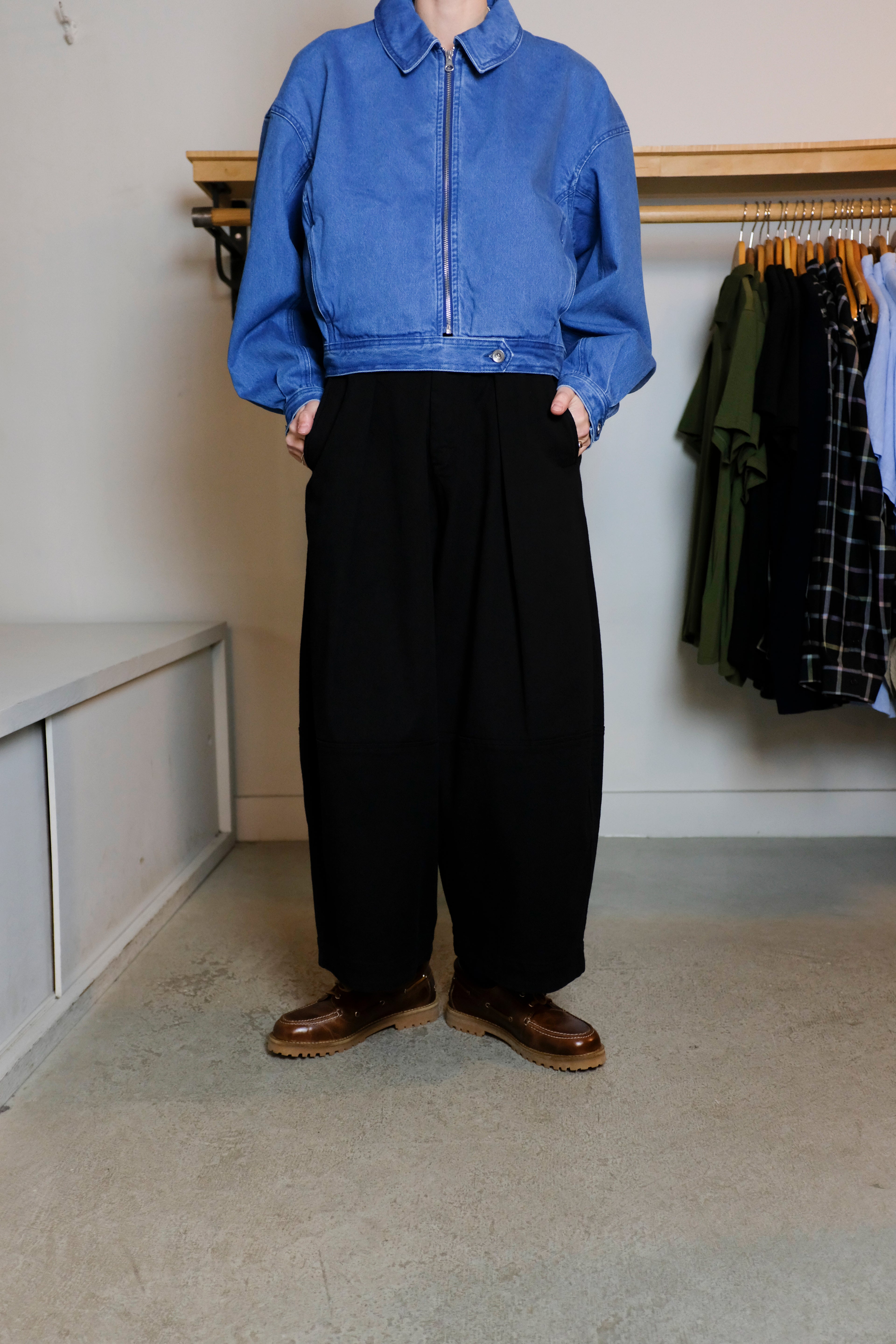YMC - Deadbeat Trouser (Women's) - Black Twill - Front
