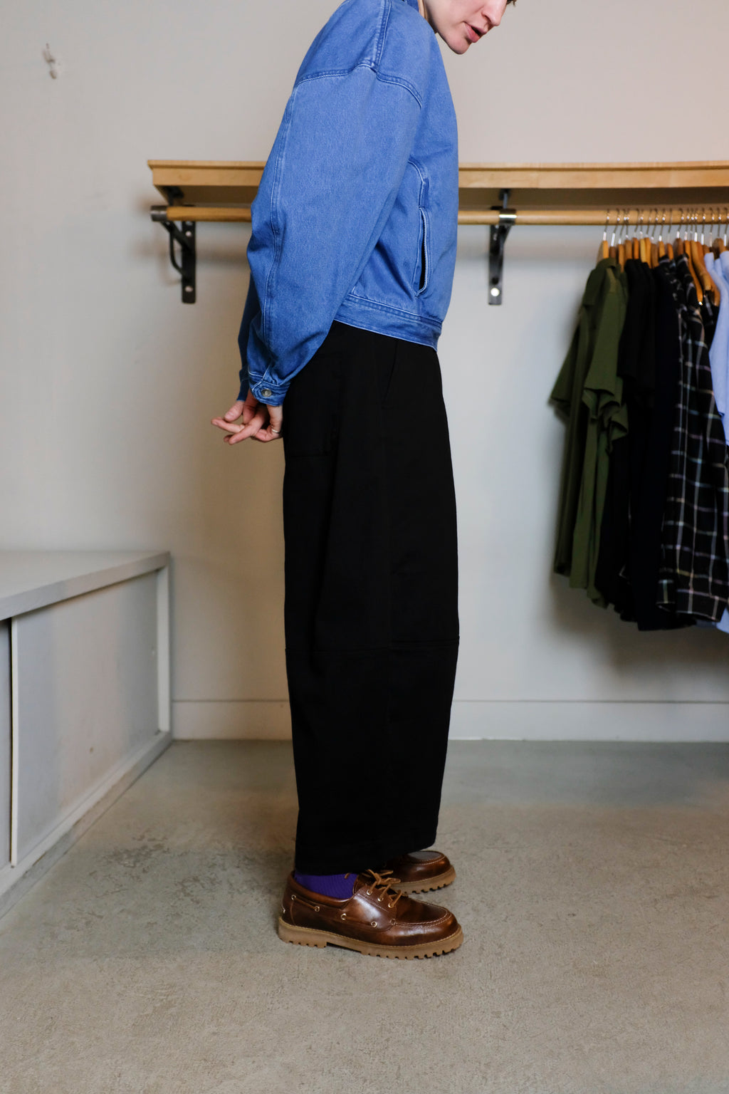 YMC - Deadbeat Trouser (Women's) - Black Twill - Side