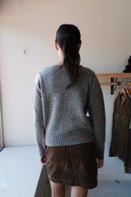 Jets Crew Sweater - Grey
