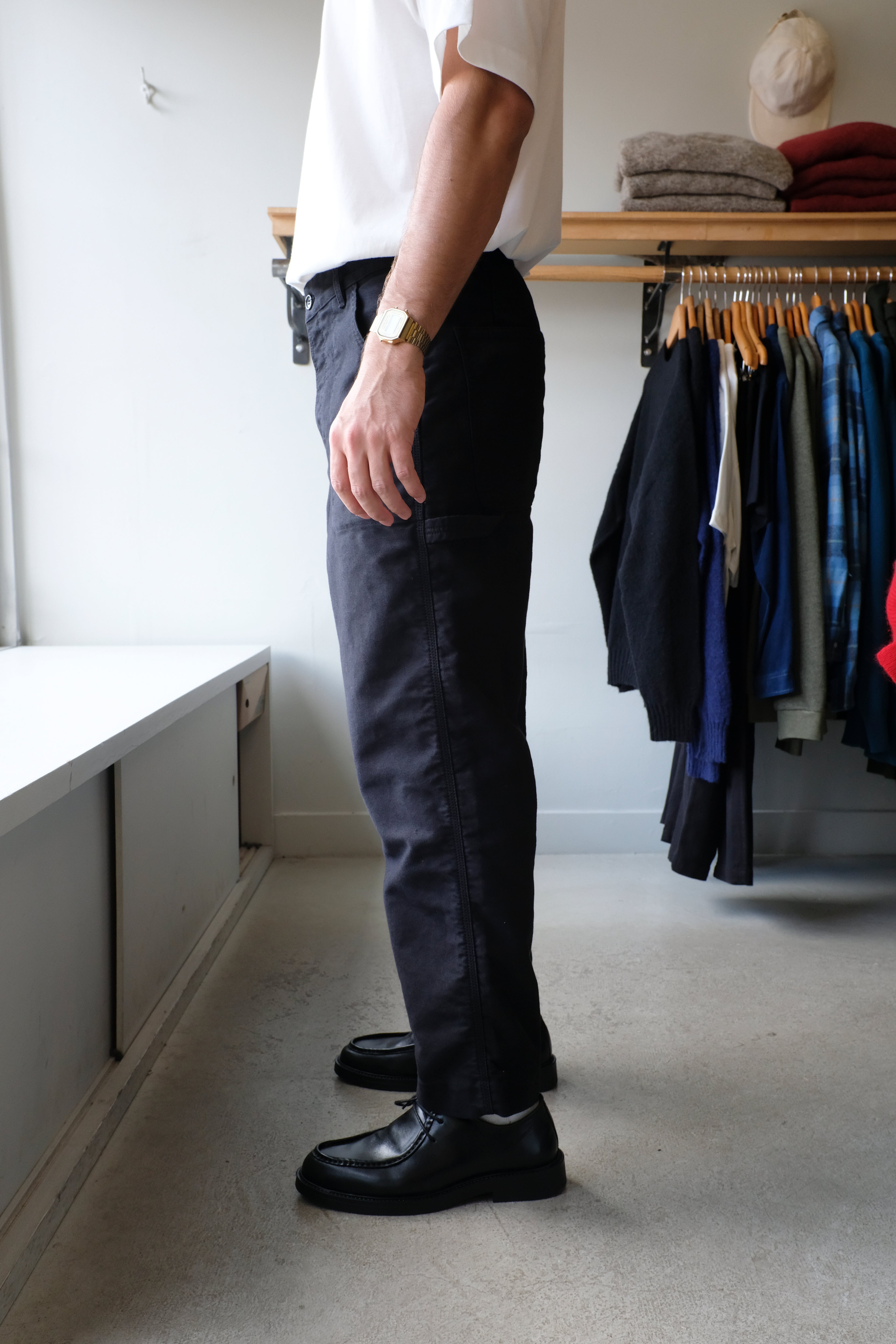 YMC - Painter Trouser - Black - flat side