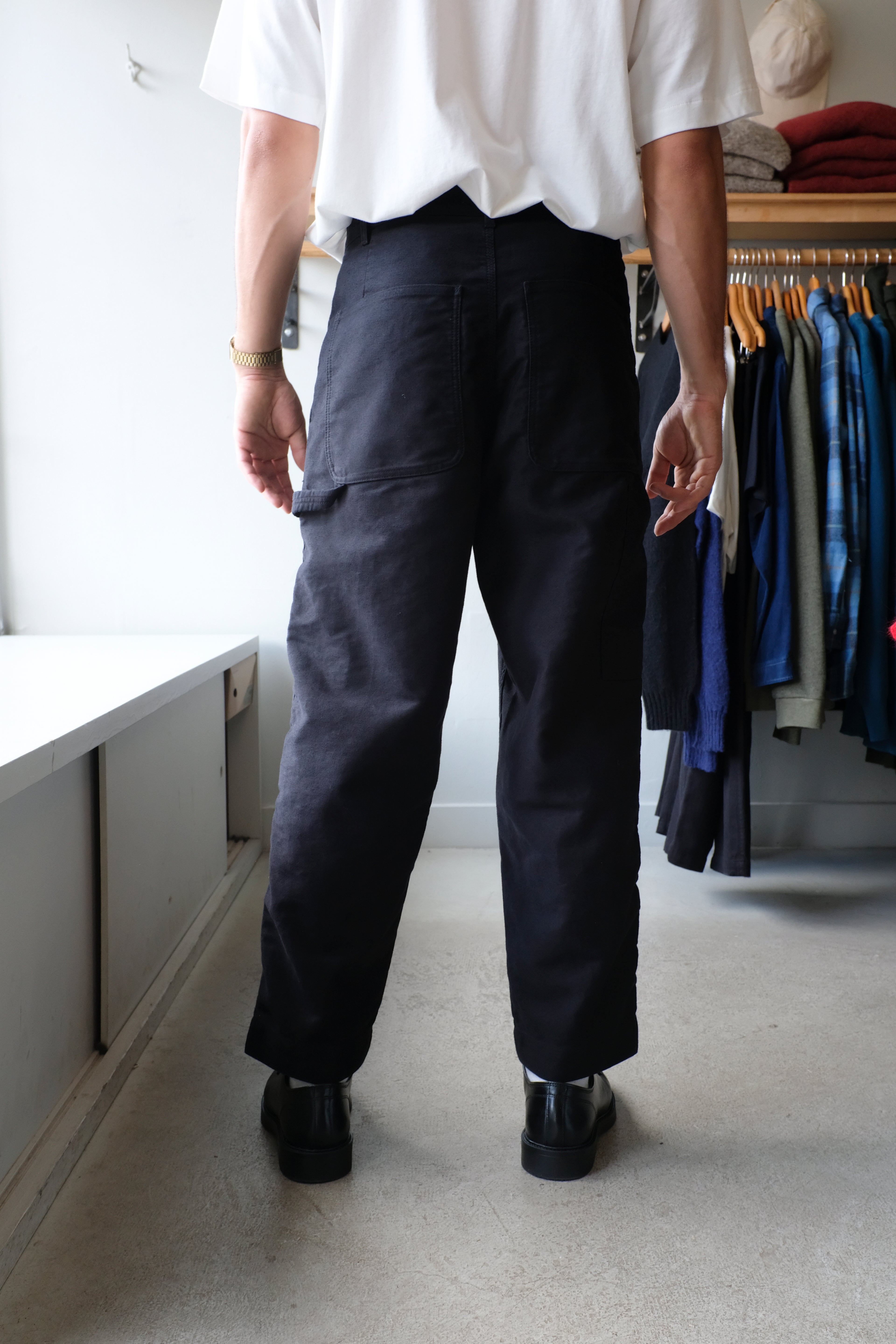 YMC - Painter Trouser - Black - flat back