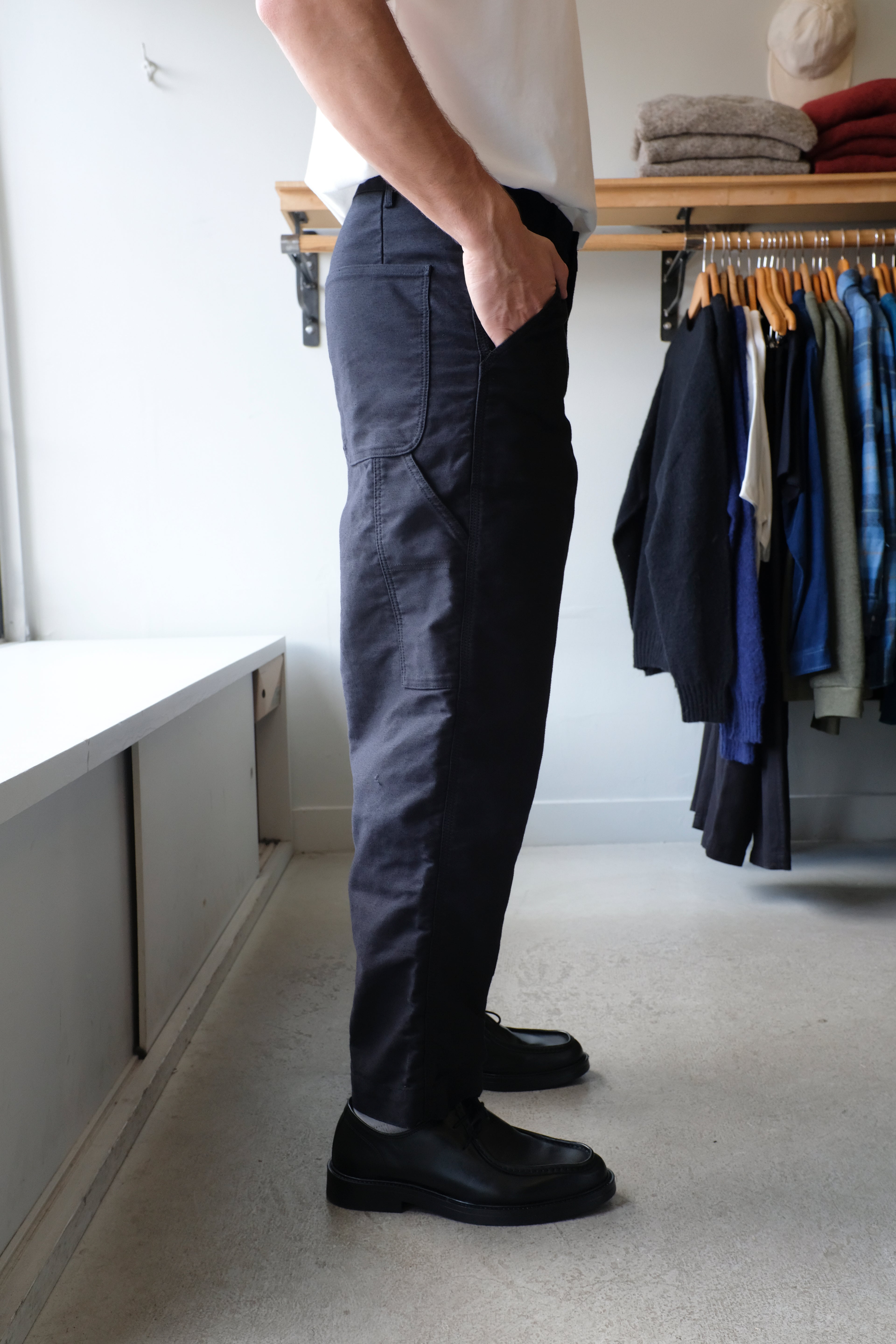 YMC - Painter Trouser - Black - flat side