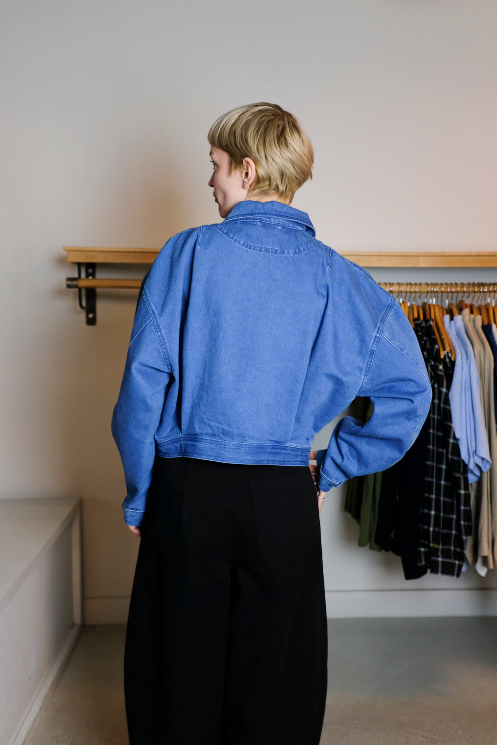 YMC - Spencer Jacket - Indigo Denim - Back
