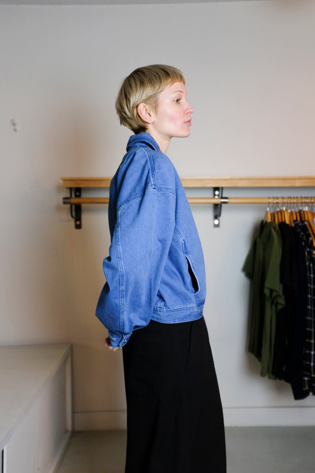 YMC - Spencer Jacket - Indigo Denim - Side