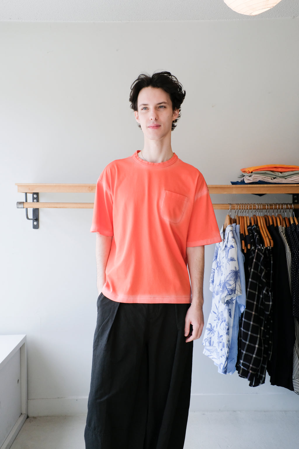 Triple Pocket T-Shirt - Red/Pink