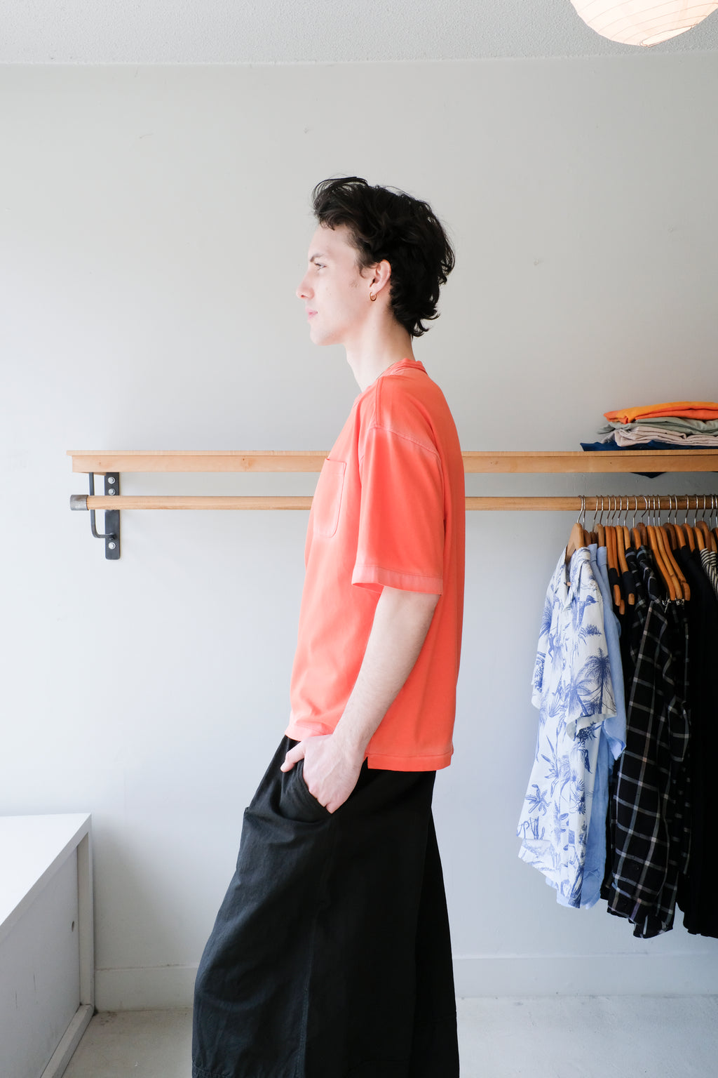 Triple Pocket T-Shirt - Red/Pink