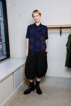 YMC - Vegas Shirt - Blue/Black Dots - Front
