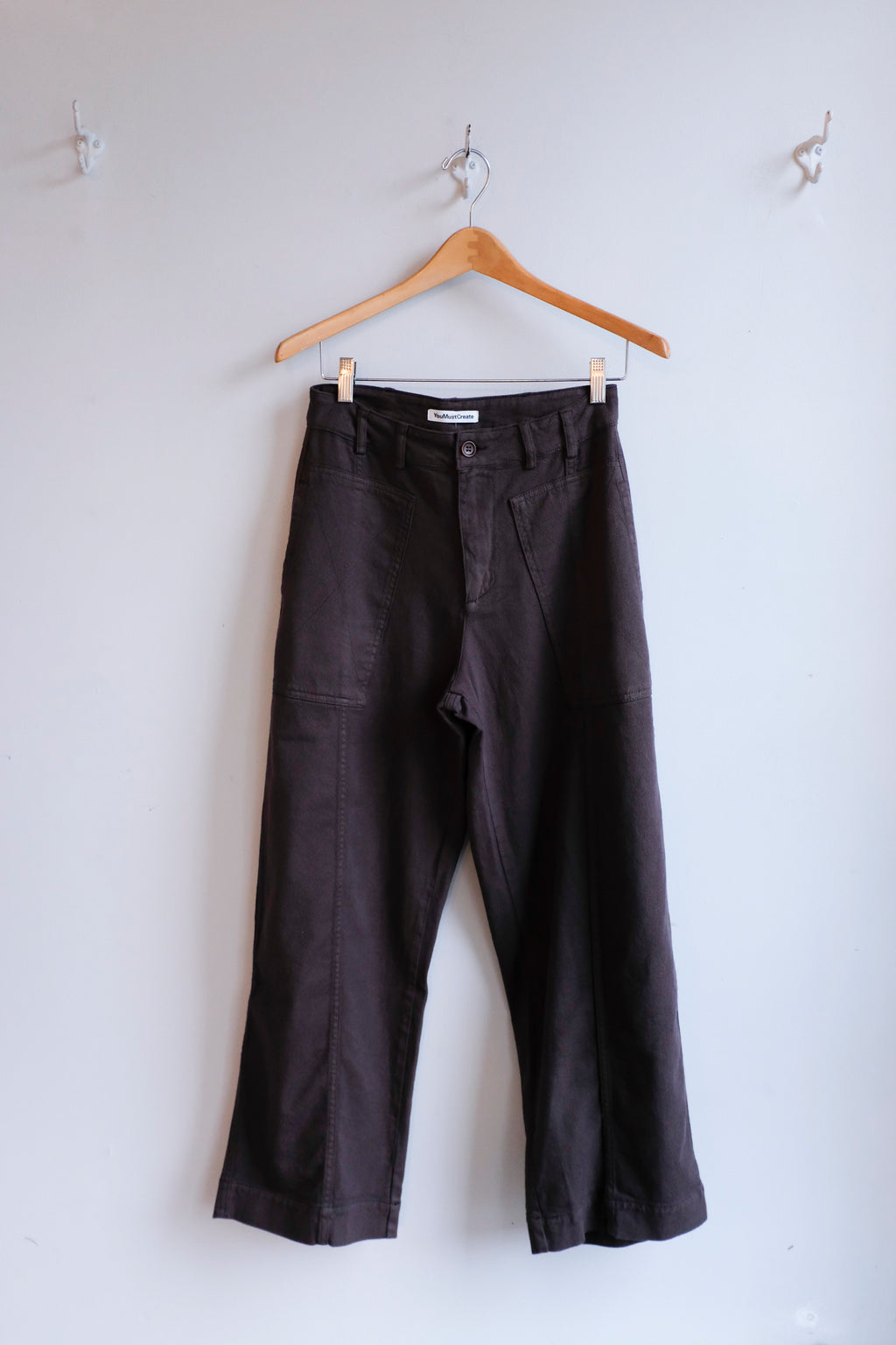 YMC - Peggy Trouser - Brown - Front
