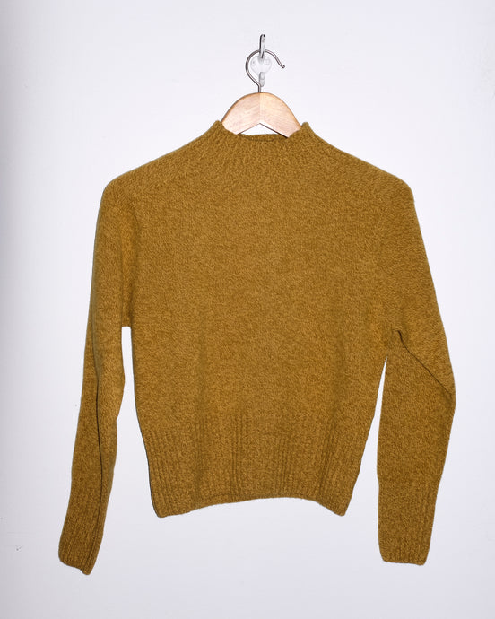 YMC - Bryter Knit Sweater - Yellow Marl - flat front