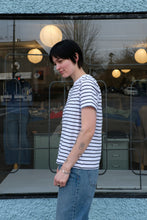 Load image into Gallery viewer, Samsoe Samsoe - Camino T-Shirt - Salute Stripes - side
