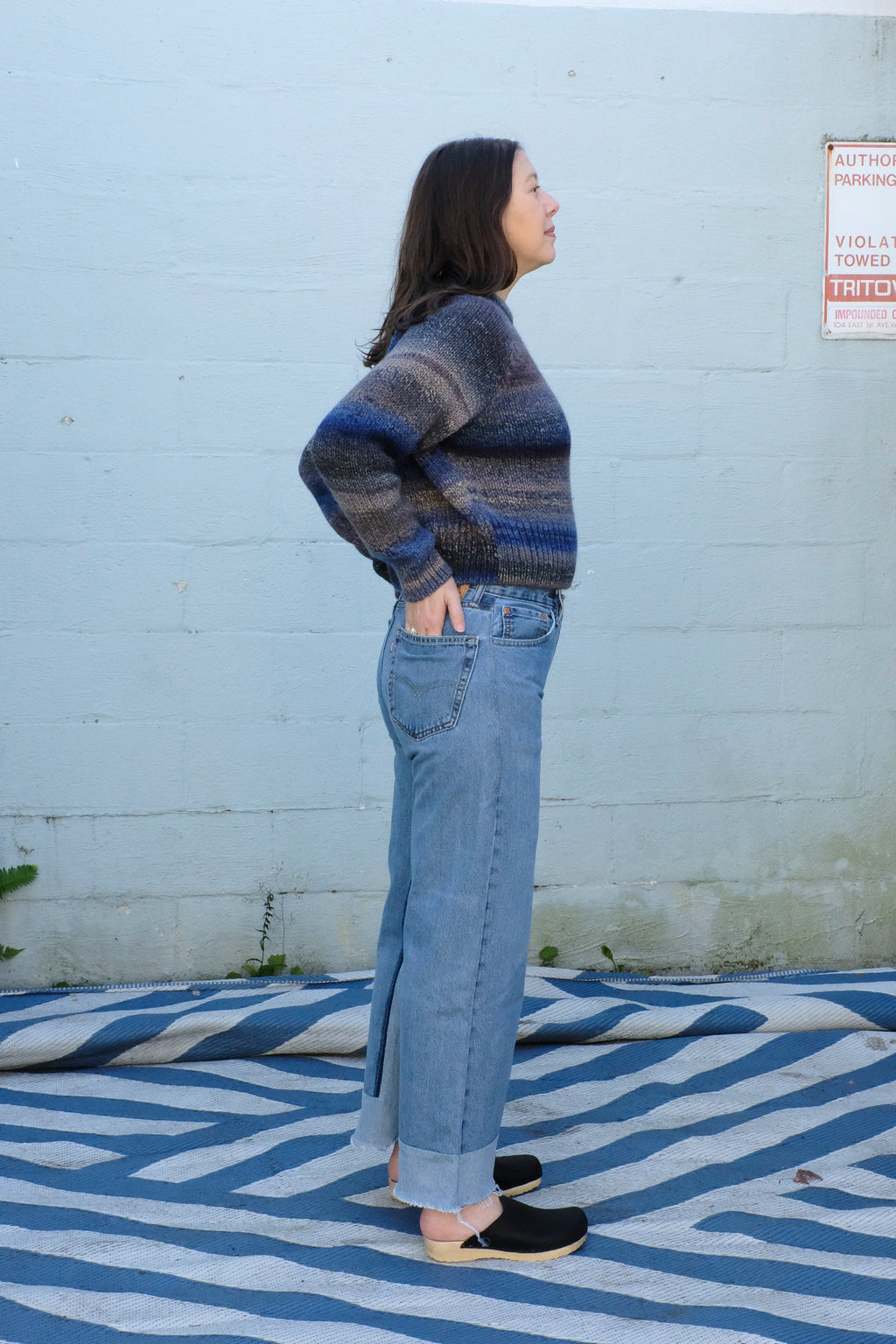 B-sides - Reworked Culotte - Vintage Indigo - side