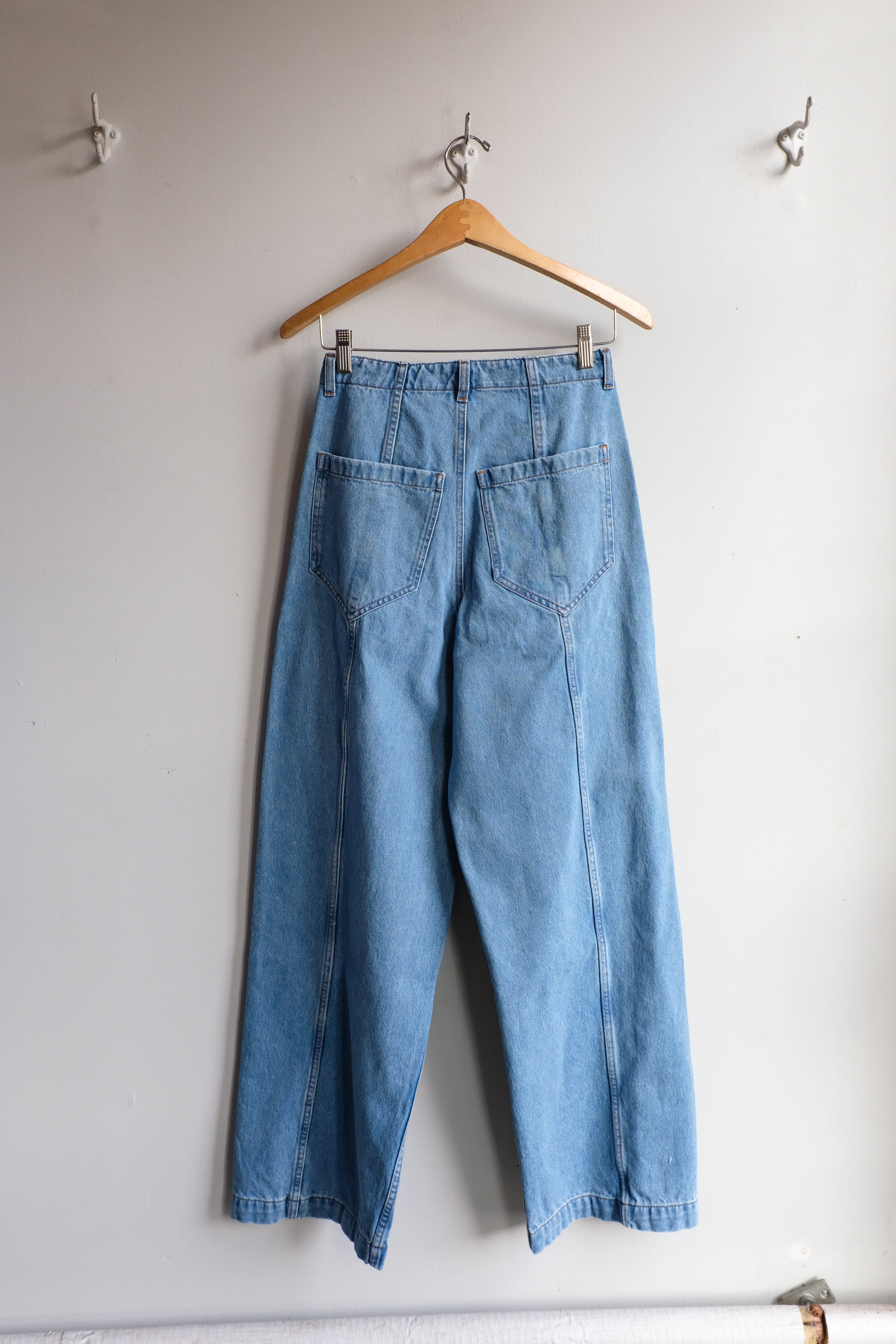 YMC - Displaced Seam Jean - Blue - flat back