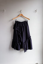 Load image into Gallery viewer, YMC - Draped Skirt - Navy - flat front

