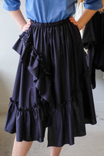 Load image into Gallery viewer, YMC - Draped Skirt - Navy - front
