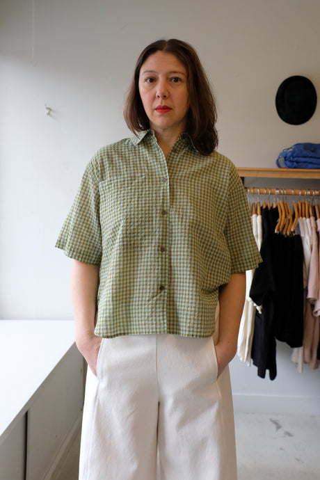 YMC - Eva Shirt - Green - front