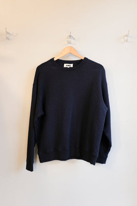 YMC - Fauss Sweatshirt - Navy - flat front