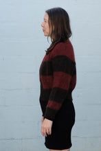 Load image into Gallery viewer, YMC - Foxtail Stripe Cardigan - Red/Brown - side
