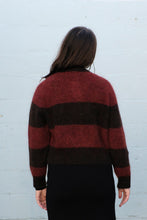 Load image into Gallery viewer, YMC - Foxtail Stripe Cardigan - Red/Brown - baack
