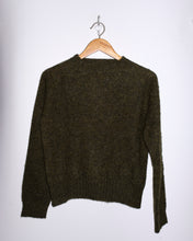 Load image into Gallery viewer, YMC - Jets Crew Neck Knit Sweater - Dark Green - flat front

