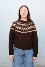 Load image into Gallery viewer, YMC - Jets Fairisle Crew Knit Sweater - Brown Multi - front
