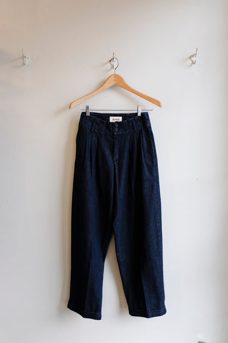 YMC - Keaton Trouser - Indigo - flat front