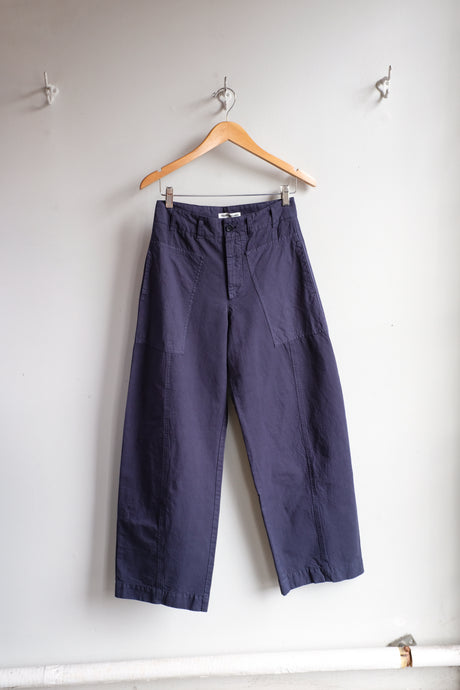YMC - Peggy Trousers - Navy - flat front