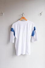 Load image into Gallery viewer, YMC - Skate T-Shirt (Women&#39;s) - white/blue - flat back

