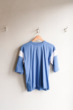 Load image into Gallery viewer, YMC - Skate T-Shirt (Women&#39;s) - blue/white - flat front
