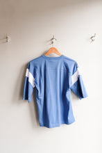 Load image into Gallery viewer, YMC - Skate T-Shirt (Women&#39;s) - blue/white - flat back
