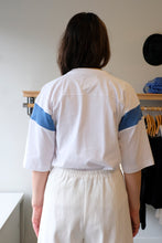 Load image into Gallery viewer, YMC - Skate T-Shirt (Women&#39;s) - blue stripe - back
