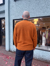 Load image into Gallery viewer, YMC - Suedehead Crew Knit - orange - back
