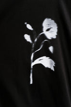 Load image into Gallery viewer, YMC - Triple T-Shirt - Welsh Poppy/Black - flat poppy detail
