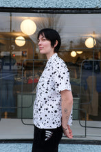 Load image into Gallery viewer, YMC - Vegas Shirt - White/Black Dots - side

