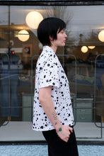 Load image into Gallery viewer, YMC - Vegas Shirt - White/Black Dots - side
