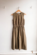 Load image into Gallery viewer, YMC - Wednesday Dress - Olive - flat front
