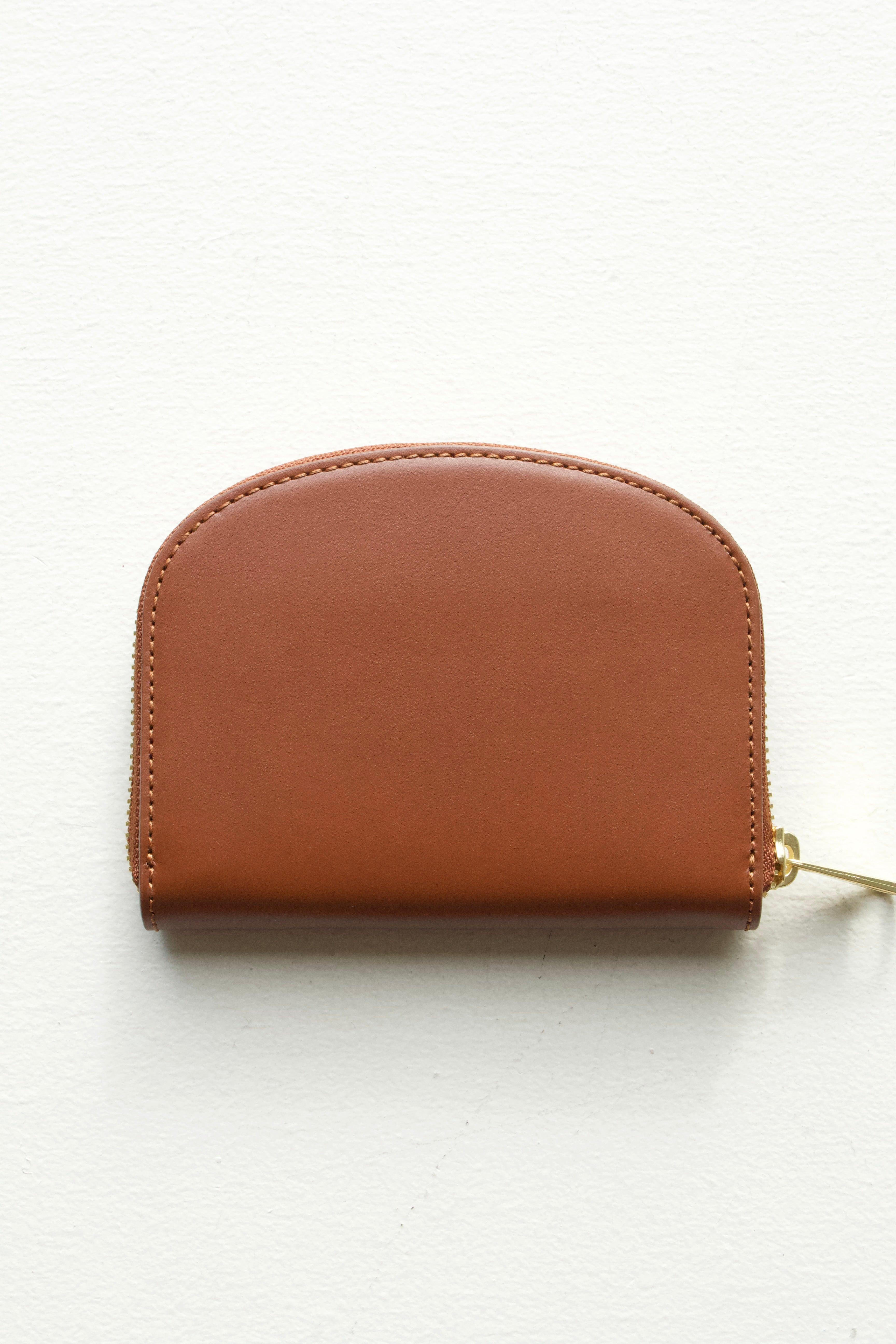 A.P.C Demi-Lune Coin wallet in Hazelnut