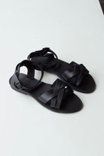 Load image into Gallery viewer, The Chloe Sandal in Black from Jerusalem Sandals.
