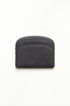 Demi-Lune Cardholder - Black Embossed calfskin leather - Eugene Choo - Womens Accessories