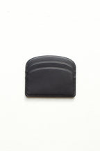 Demi-Lune Cardholder - Black calfskin leather