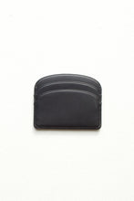 Load image into Gallery viewer, Demi-Lune Cardholder - Black calfskin leather
