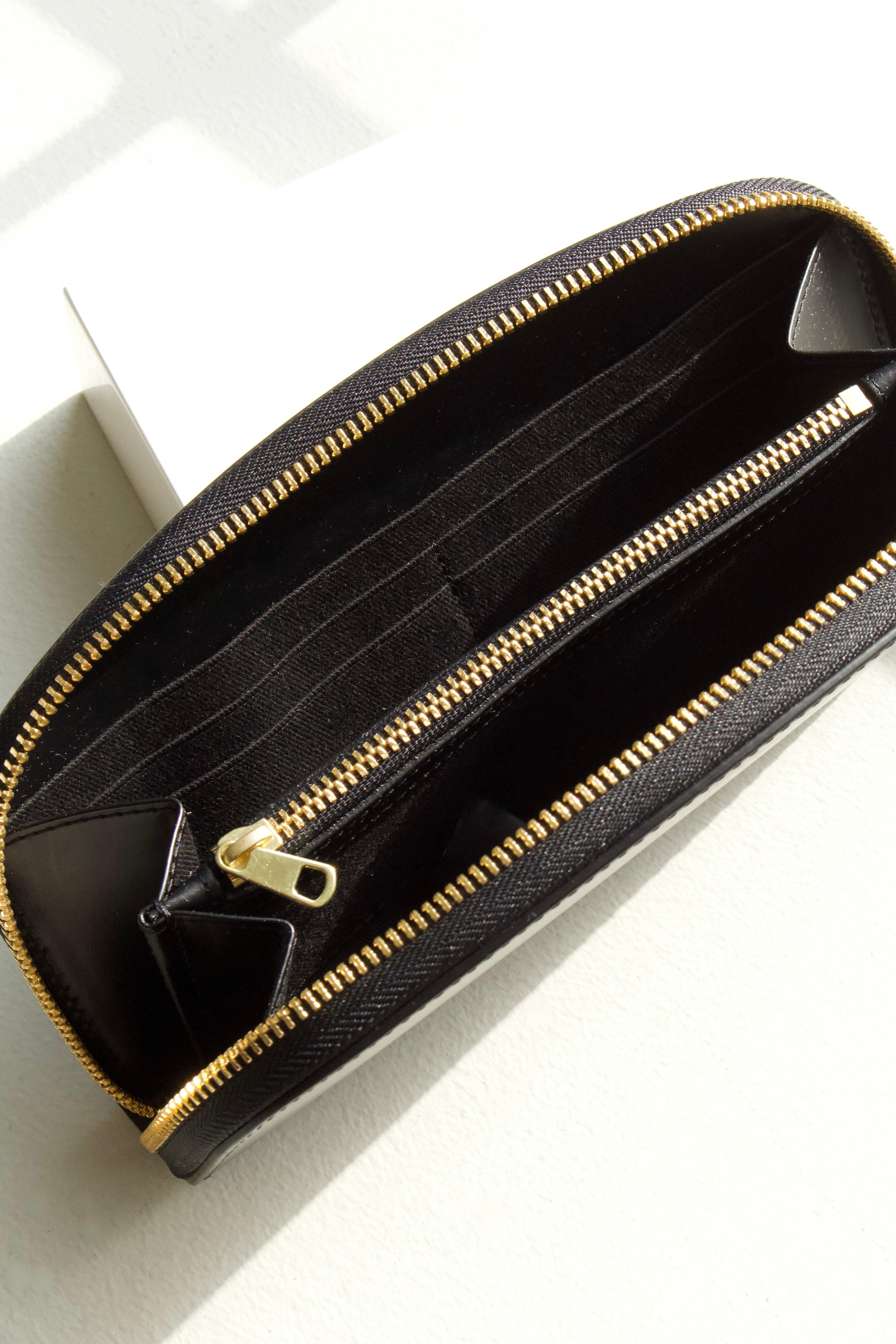 A.P.C Demi-Lune Wallet (Black) - Eugene Choo