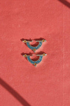 Daydreaming Earrings - Blue/Peach - Eugene Choo